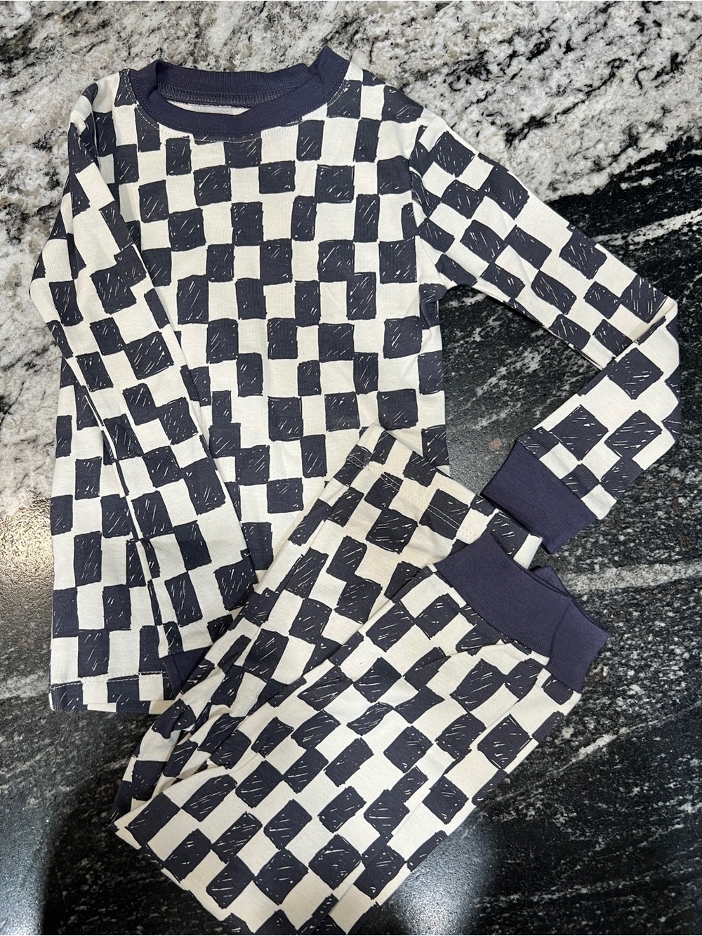 Member’s Mark Organic Cotton Checkered Pajama Set Boys 3T